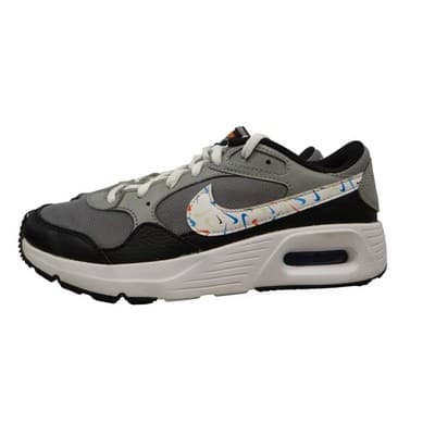 Nike Air Max Kids 4.5Y Youth Gray Black White Multi Swoosh Sneakers DM7592 - Thumbnail 5