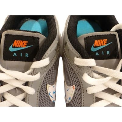 Nike Air Max Kids 4.5Y Youth Gray Black White Multi Swoosh Sneakers DM7592 - Thumbnail 9