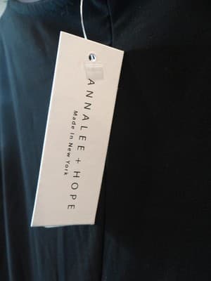 NWT Annalee and Hope Elegant Black Dress with Pearl and Rhinestone Sleeves - Thumbnail 5