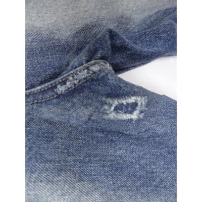 Marc Jacobs Men's Distressed Blue Denim Jeans Button Fly Straight Leg Size 36 - Thumbnail 11