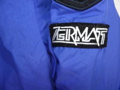 VTG Zermatt Men's Blue and Teal Nylon Winter Jacket - Med - Thumbnail 6