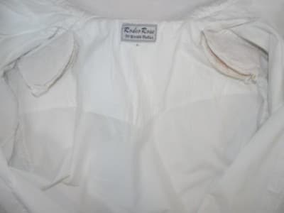 Vintage White Rodeo Rose Cowgirl Western Style Button Up Size Small - Thumbnail 6