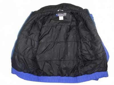 VTG Zermatt Men's Blue and Teal Nylon Winter Jacket - Med - Thumbnail 4