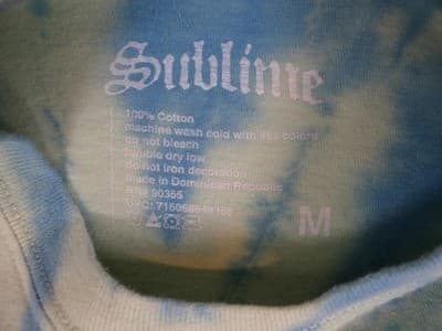Sublime Long Beach Tie-Dye Graphic T-Shirt Medium - Thumbnail 3
