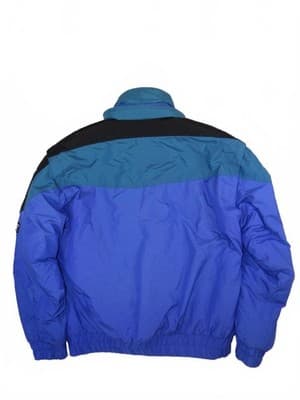 VTG Zermatt Men's Blue and Teal Nylon Winter Jacket - Med - Thumbnail 5