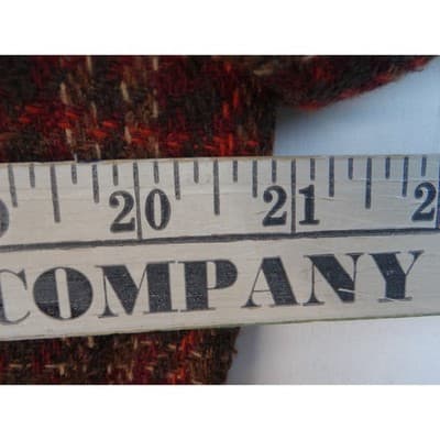 Vintage Joan Leslie Women's Plaid Blazer Jacket Sz14 Red Brown Gold Tweed Lined - Thumbnail 7