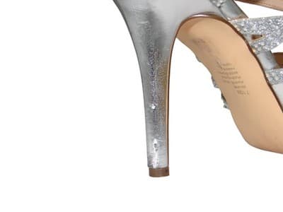 I. Miller Women's Silver Rhinestone Strappy Sandals - Thumbnail 7