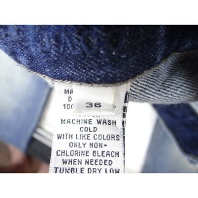 Marc Jacobs Men's Distressed Blue Denim Jeans Button Fly Straight Leg Size 36 - Thumbnail 5