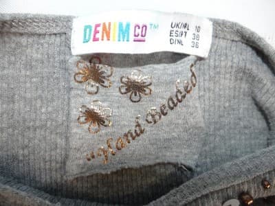 Vintage Denim & Co. Grey Embellished Tank Top - Thumbnail 4