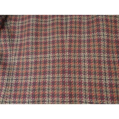 Vintage Joan Leslie Women's Plaid Blazer Jacket Sz14 Red Brown Gold Tweed Lined - Thumbnail 14