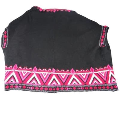 The Pioneer Woman Black Geometric Aztec Open Front Cardigan Sweater S M - Thumbnail 3