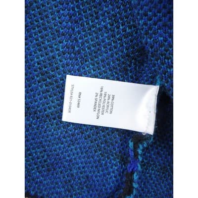 The Pioneer Woman Black Blue Geometric Print Open Front Cardigan Sweater S M - Thumbnail 3