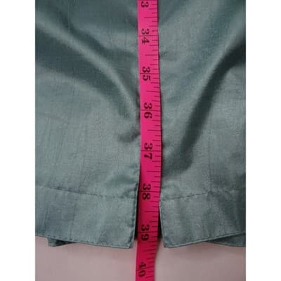 Vintage British Mist Teal Raincoat Women's Size 16 Trench Style Water Resistant - Thumbnail 15