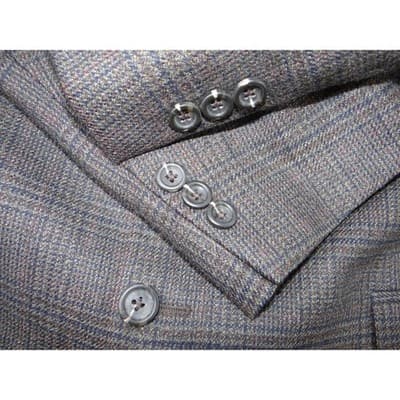 Famous Brands SK Wool Plaid Blazer Jacket Blazer - Thumbnail 10