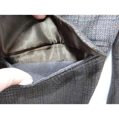 Famous Brands SK Wool Plaid Blazer Jacket Blazer - Thumbnail 9