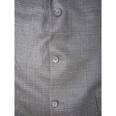Famous Brands SK Wool Plaid Blazer Jacket Blazer - Thumbnail 8