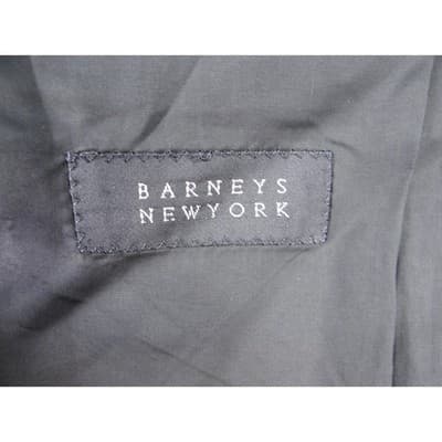 Hugo Boss Barneys New York Mens Charcoal Gray Wool Blend Blazer Jacket - Thumbnail 8
