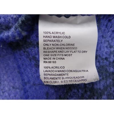 Infinity Scarf Winter Landscape Tree Sunset Print Blue Purple - Thumbnail 8