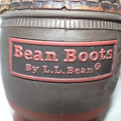 LL Bean Boots 6 Inch Bison Leather Duck Boots Brown Women's 9.5 in Made in Maine - Thumbnail 8