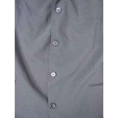 Hugo Boss Barneys New York Mens Charcoal Gray Wool Blend Blazer Jacket - Thumbnail 10