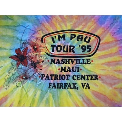 Randy Travis Surf Shop Tie Dye T Shirt One of a Kind Patriot Center Fairfax VA - Thumbnail 5