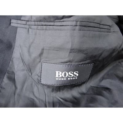 Hugo Boss Barneys New York Mens Charcoal Gray Wool Blend Blazer Jacket - Thumbnail 9