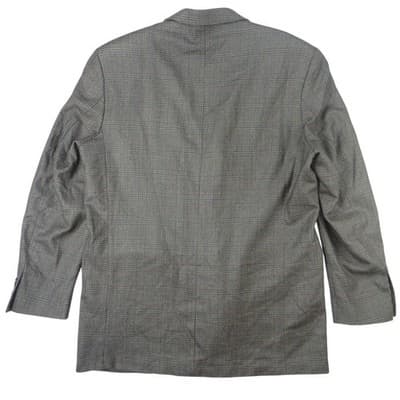 Famous Brands SK Wool Plaid Blazer Jacket Blazer - Thumbnail 7