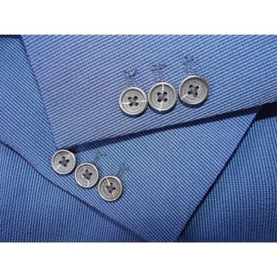 Goodale New York City Men's Blue Plaid Wool Blend Blazer Size 46 - Thumbnail 4