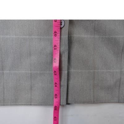 Vintage Country Miss Grey Plaid Button Front Belted Dress Women's Size 8 Wool - Thumbnail 8