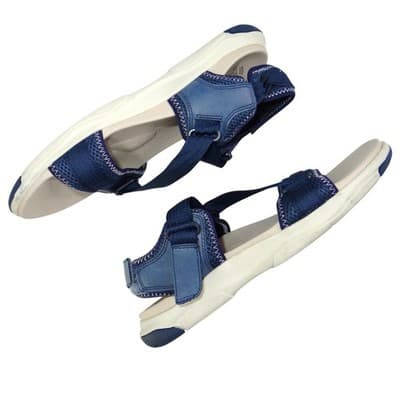 Earth Origins Vivvy Mens Navy Blue Sport Sandals Adjustable Straps Size 11