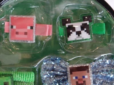 Minecraft MINI Backpack with Character Hair Clips, Bows, Ties - Thumbnail 4