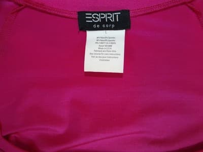 Y2K Esprit de Corp Women's Pink Square Neck Top - Thumbnail 2