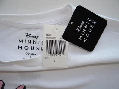 Disney Minnie Mouse Racing Graphic T-Shirt - Size L - Thumbnail 3