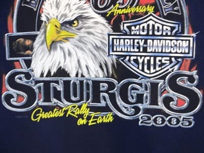 Vintage 2005 Harley-Davidson Sturgis Rally Tie-Dye T-Shirt - Thumbnail 2