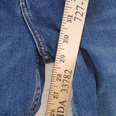 NWT-Lee Mens Straight Fit Straight Leg Jeans Heath Blue 40x30 Premium Flex - Thumbnail 6
