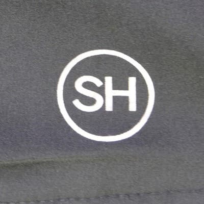NWT-Sag Harbor We Care Black V-Neck Scrub Top Medical Uniform 4-Way Stretch Med - Thumbnail 6