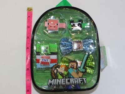 Minecraft MINI Backpack with Character Hair Clips, Bows, Ties - Thumbnail 7