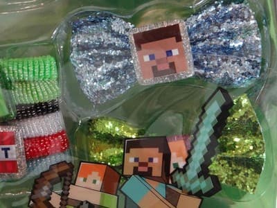 Minecraft MINI Backpack with Character Hair Clips, Bows, Ties - Thumbnail 5