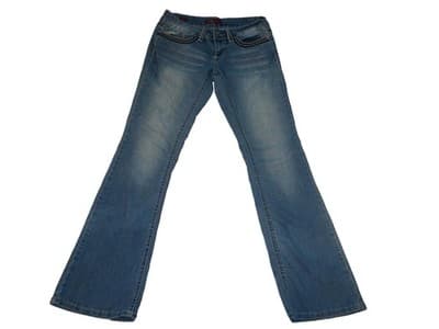 Vintage Y2K YMI Women's Boot Cut Jeans Light Wash Size 7 - Thumbnail 2