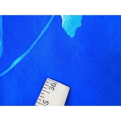 Karin Stevens Royal Blue Floral Short Sleeve Knee Length Dress Women Size 6 - Thumbnail 3