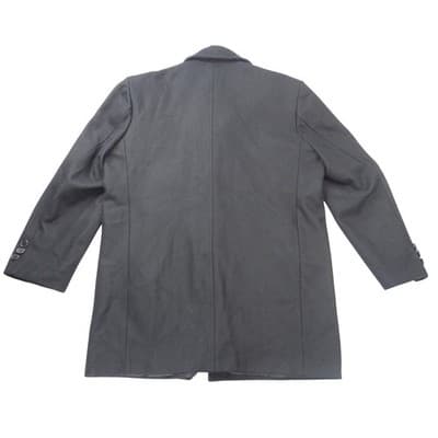 Dahongma Bigredhorse Mens Black Wool Blend Car Coat Overcoat Size XXXL 185/82 - Thumbnail 5