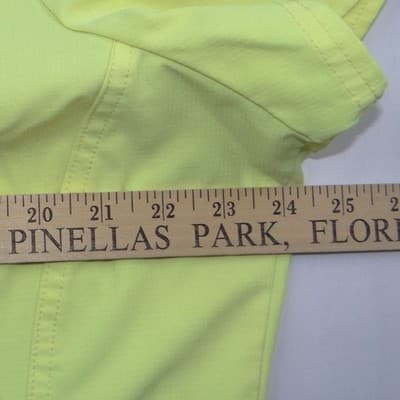 Heartsoul Break On Through Neon Lime Yellow V-Neck Scrub Top Womens 2XL 2XG - Thumbnail 4