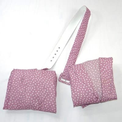 Vintage Connections Mauve Polka Dot Skirt Suit Set Blazer Skirt Belt Large 16/18 - Thumbnail 15