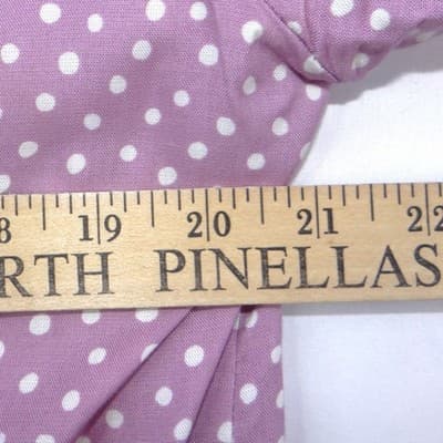 Vintage Connections Mauve Polka Dot Skirt Suit Set Blazer Skirt Belt Large 16/18 - Thumbnail 8