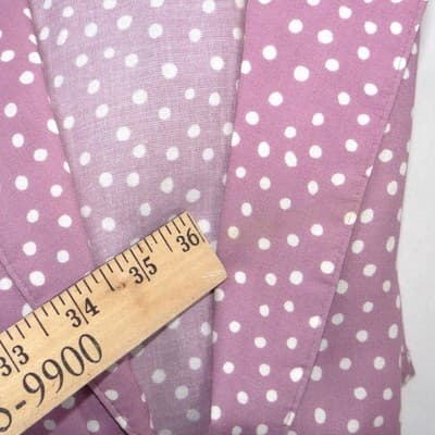 Vintage Connections Mauve Polka Dot Skirt Suit Set Blazer Skirt Belt Large 16/18 - Thumbnail 6