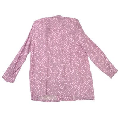 Vintage Connections Mauve Polka Dot Skirt Suit Set Blazer Skirt Belt Large 16/18 - Thumbnail 5