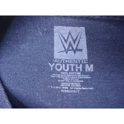 WWE Authentic Wear Youth Medium T Shirt Reborn By Fate Wrestling Tee - Thumbnail 2