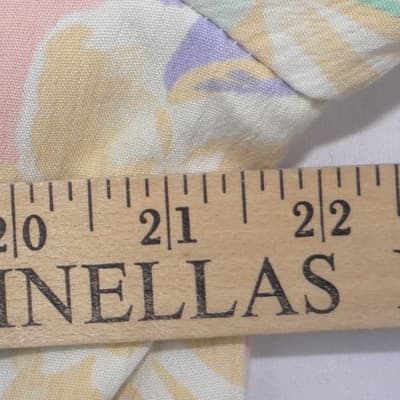 Alfred Dunner Vintage Floral Blazer Pastel Tropical Single Button Made in USA 12 - Thumbnail 7
