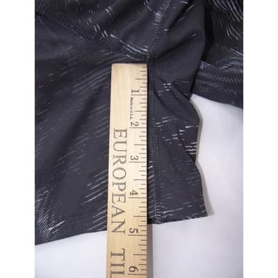 Brooks Womens Running Shorts Black Grey Abstract Streak Pattern Reflective Logo - Thumbnail 9