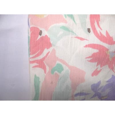 Alfred Dunner Vintage Floral Blazer Pastel Tropical Single Button Made in USA 12 - Thumbnail 6
